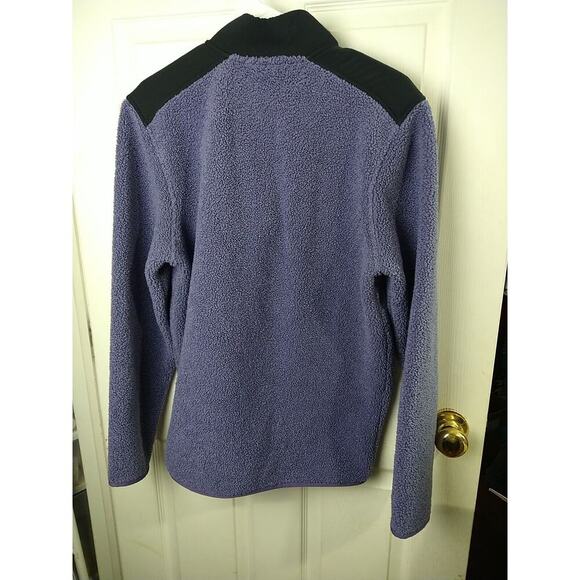 Under Armor Men's M Sherpa Jacket Purple Pullover Golf Snap 1/4 Top Loose Fit - Picture 12 of 12